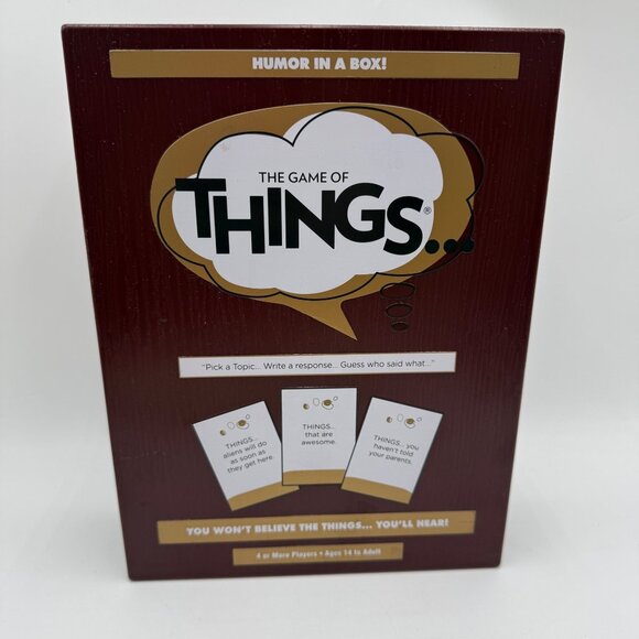 Patch ©2014 The Game of Things - Humor in a Box! NWT in sealed Hard Case - Picture 1 of 8